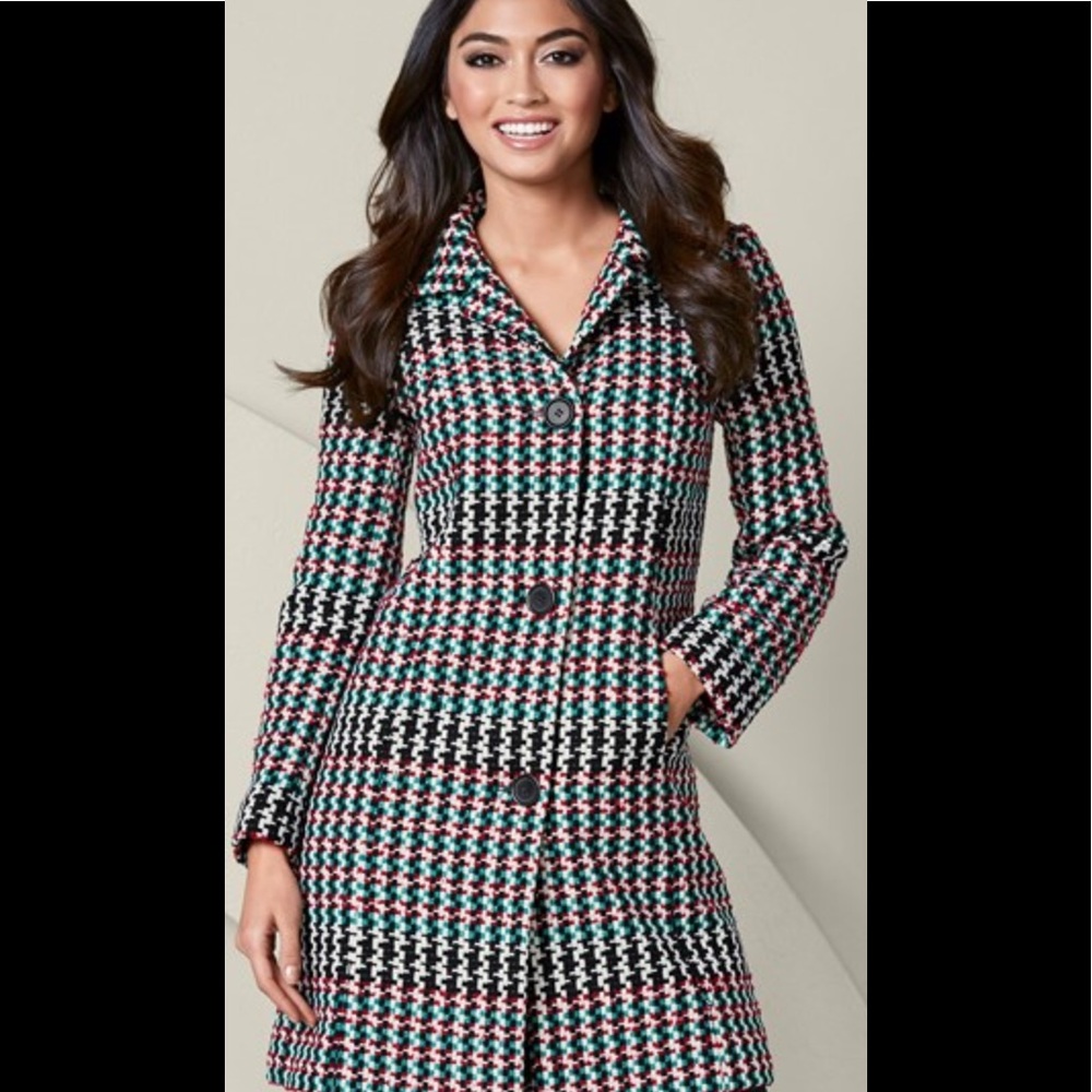 Houndstooth coat